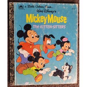 Mickey Mouse "The Kitten Sitters" Book Vintage 1976